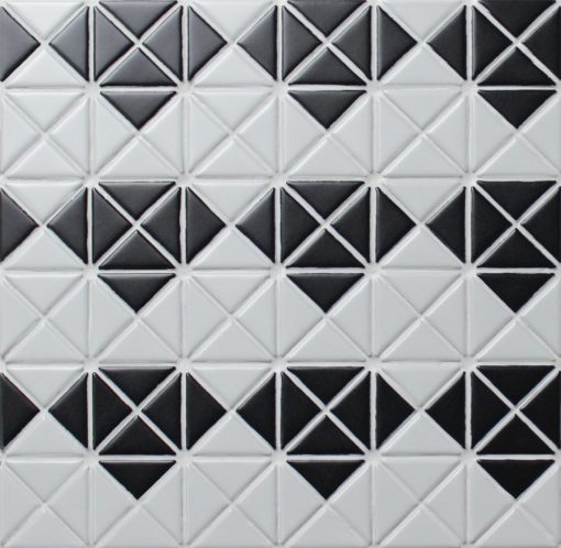 2'' triangle tile diamond shaped matte porcelain mosaic tile
