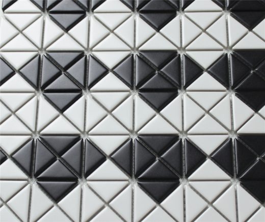 2'' triangle tile diamond pattern matte porcelain mosaic tile design