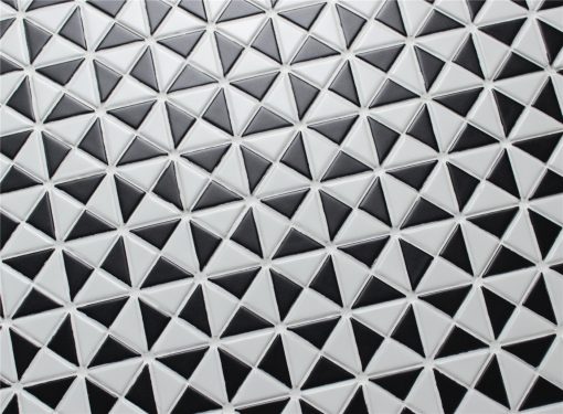 TR1-MW-MW-B multi windmill pattern triangle shaped mosaic tile