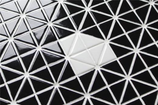 TR1-SD-GB-W single diamond pattern triangle tile mosaic