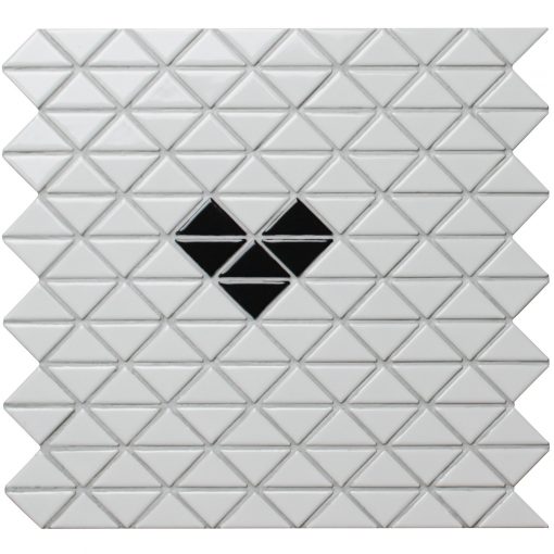 TR1-SH-GW-B single heart pattern triangle tile design