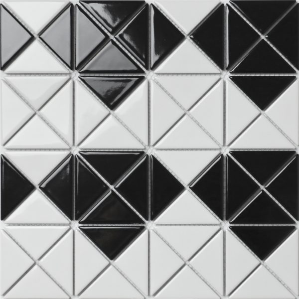 TR2-MD-GW-B_3 glossy diamond pattern triangle tile