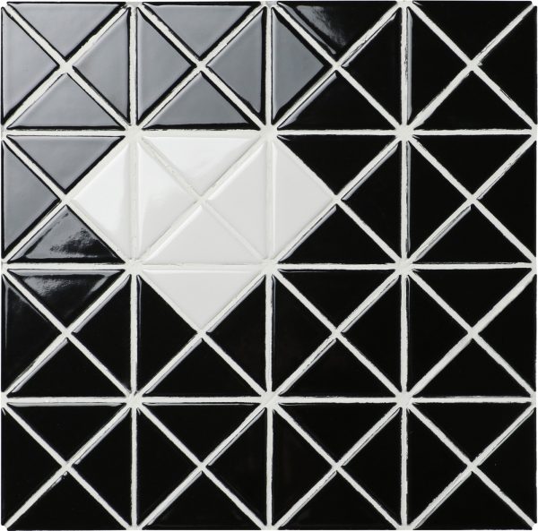 TR2-SD-GB-W_1 glossy diamond pattern triangular tiles mosic