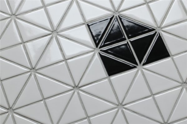 TR2-SD-GW-B_2 glossy diamond pattern triangle tile mosaic