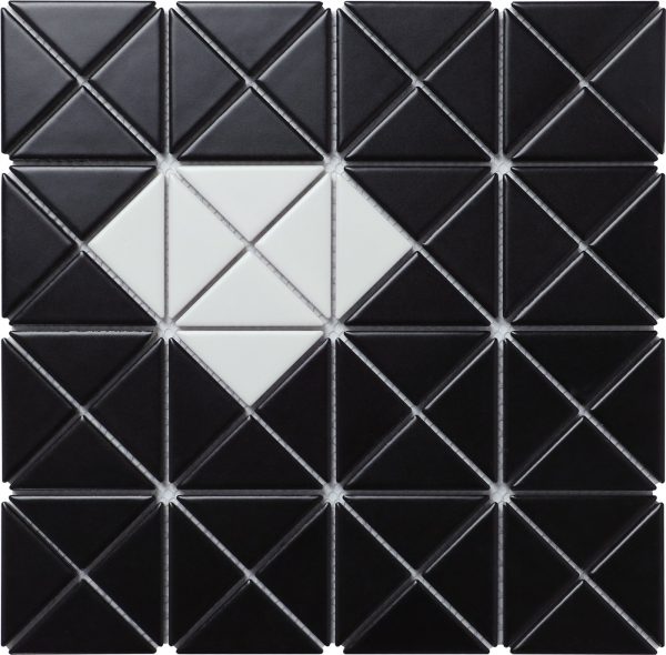 TR2-SD-MB-W_3 matte diamond pattern triangle mosaic