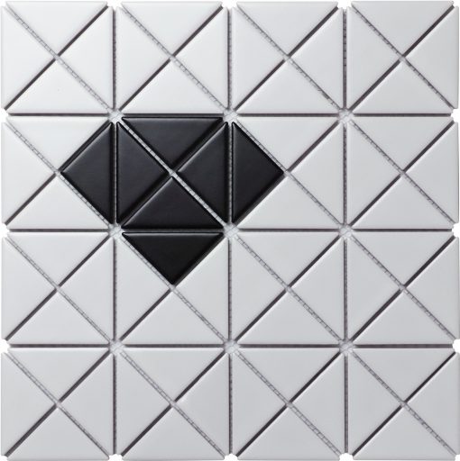 TR2-SD-MW-B_3 matte finished diamond pattern triangle tiles