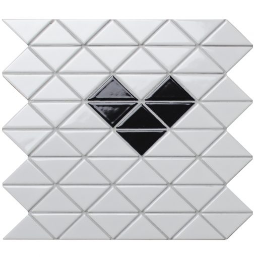 TR2-SH-GW-B_1 glossy heart pattern porcelain triangle tiles