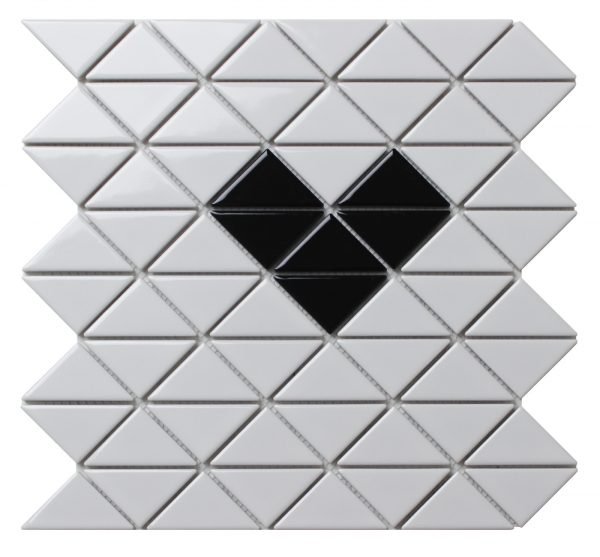 TR2-SH-GW-B_3 glossy porcelain heart pattern triangle tiles