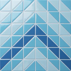 TR-SA-CV2 triangle mosaic pool tiles