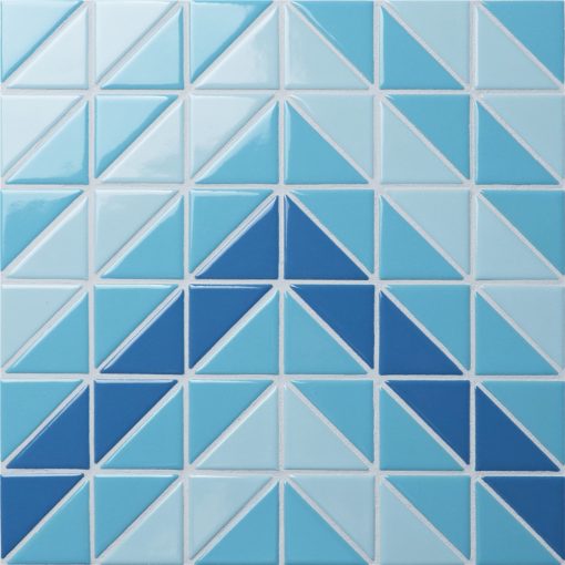 TR-SA-CV2 triangle mosaic pool tiles