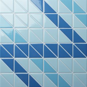 TR-SA-R triangle mosaic pool tiles