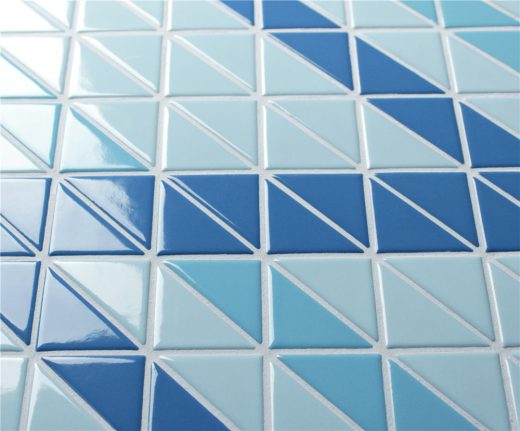 TR-SA-R triangle mosaic swimming pool tiles