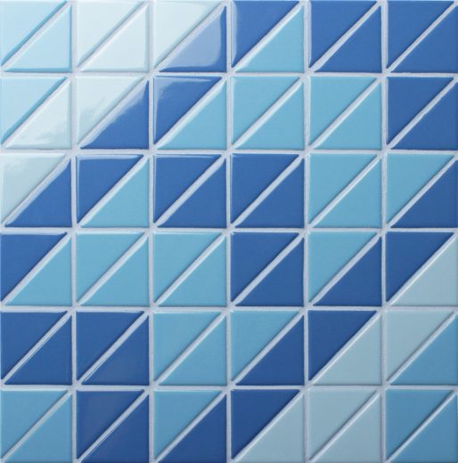 TR-SA-TWM triangle mosaic pool tiles