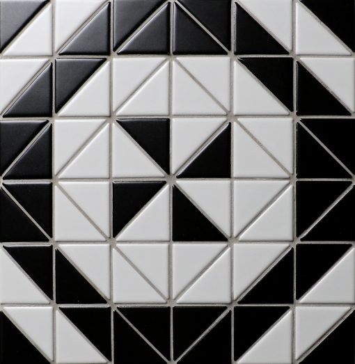 TR2-MWB-DD04C triangle tile mosaic pattern