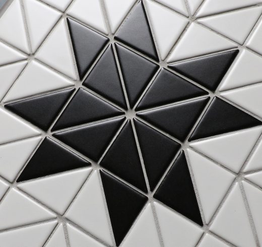 TR2-MWB-DD09A triangle artistic mosaic tile design