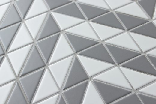 TR2-MWG-DD06B triangle artistic porcelain mosaic tile