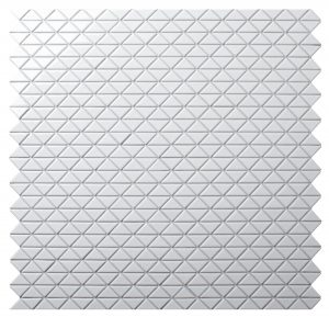 Zip Connection 1'' Pure White Glossy Triangle Mosaic Tile Designs - ANT ...