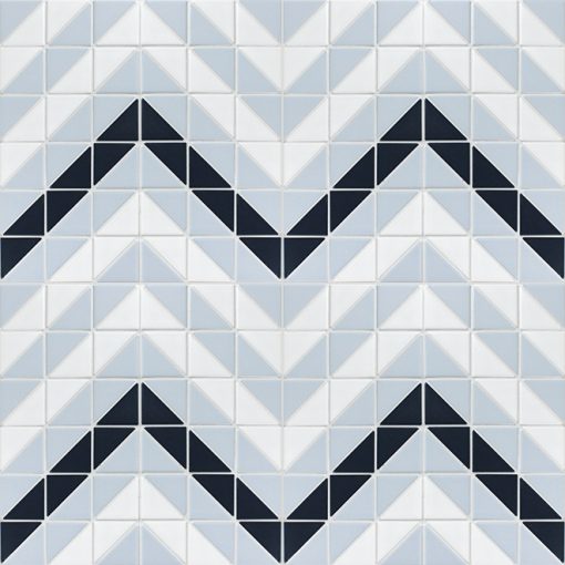 TR2-BLM-CV triangle geometric tile 4 sheets patterns