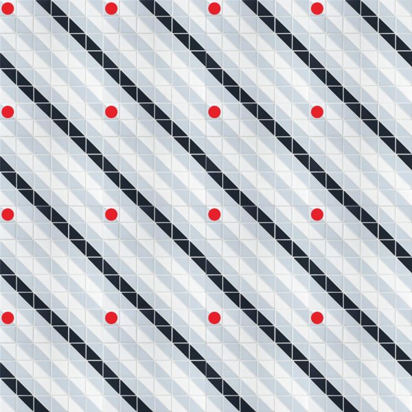 TR2-BLM-L decorative geometric tile 16 sheets patterns