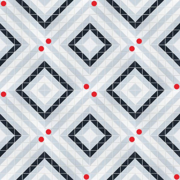 TR2-BLM-L decorative geometric tile 16 sheets patterns