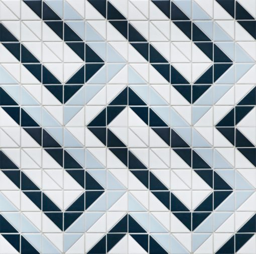 TR2-BLM-RT triangle geometric mosaic tiles 4 sheets patterns