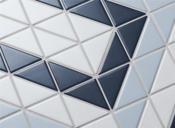 TR2-BLM-RT triangle geometric tile mosaic