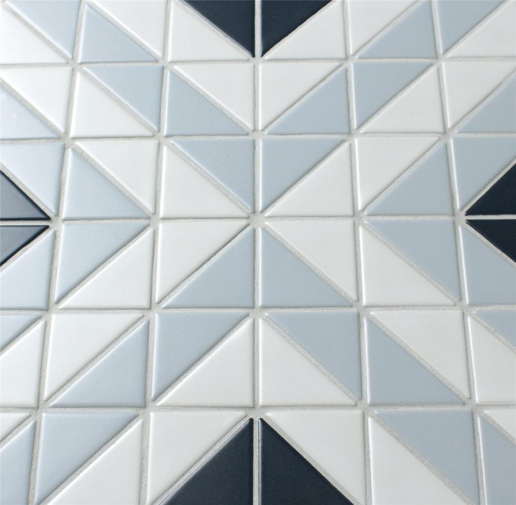 Blue Mountain Square 2'' Triangle Mosaic Geometric Tiles - ANT TILE ...