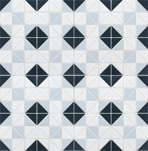TR2-BLM-SQ3 geometric shape tiles mosaic 4 sheets patterns