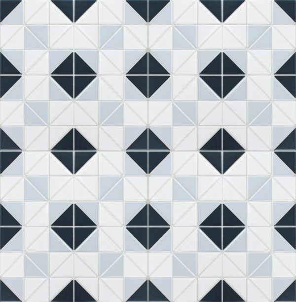 TR2-BLM-SQ3 geometric shape tiles mosaic 4 sheets patterns