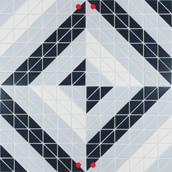 TR2-BLM-TSQ twist square triangle geometric tiles 4 sheets