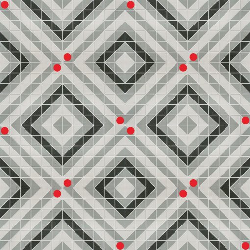 TR2-CH-L geometric triangle tile twist 16 sheets patterns