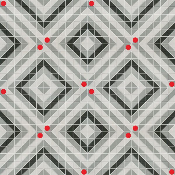 TR2-CH-L geometric triangle tile twist 16 sheets patterns