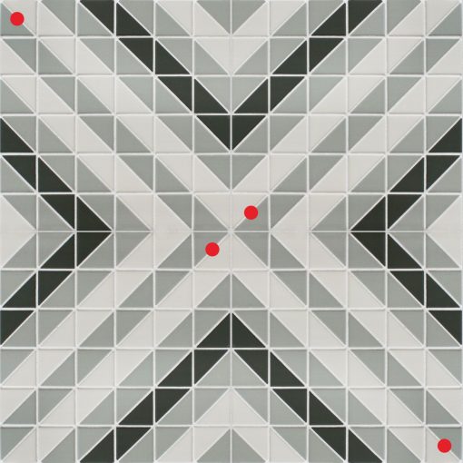 TR2-CH-L geometric triangle tile twist 4 sheets pattern