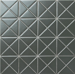 TR2-CH-P2 2'' triangle tile ripe olive matte