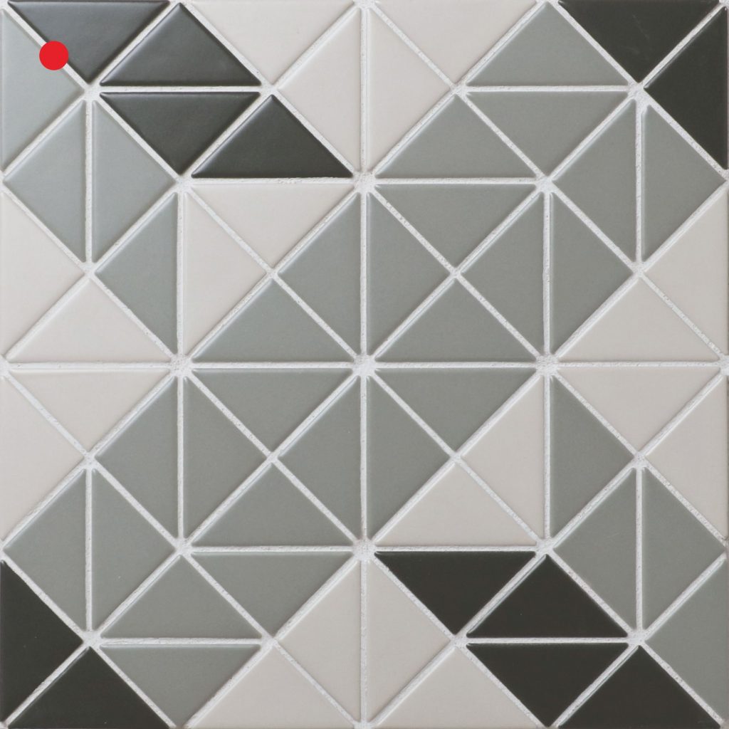 Chino Hill Twist Blossom 2'' Triangle G-tile Wall Mosaic Decor - Ant 