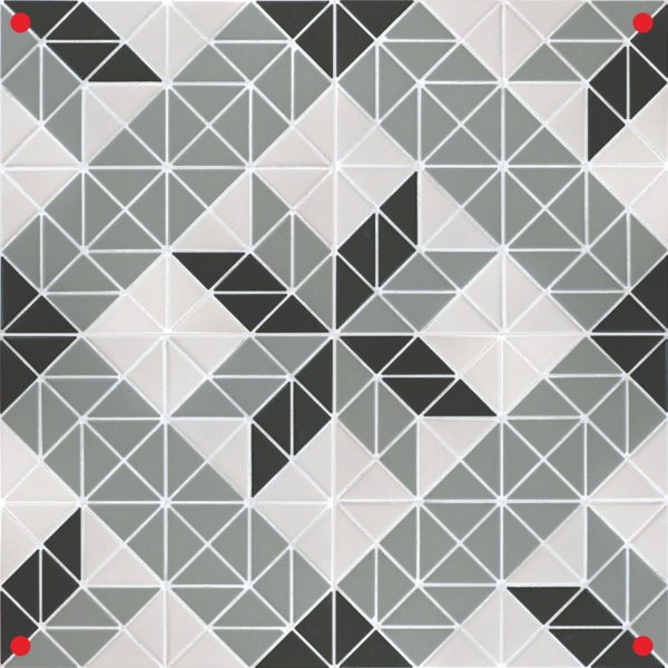 TR2-CH-TBL2 wall mosaic decor 4 sheets pattern