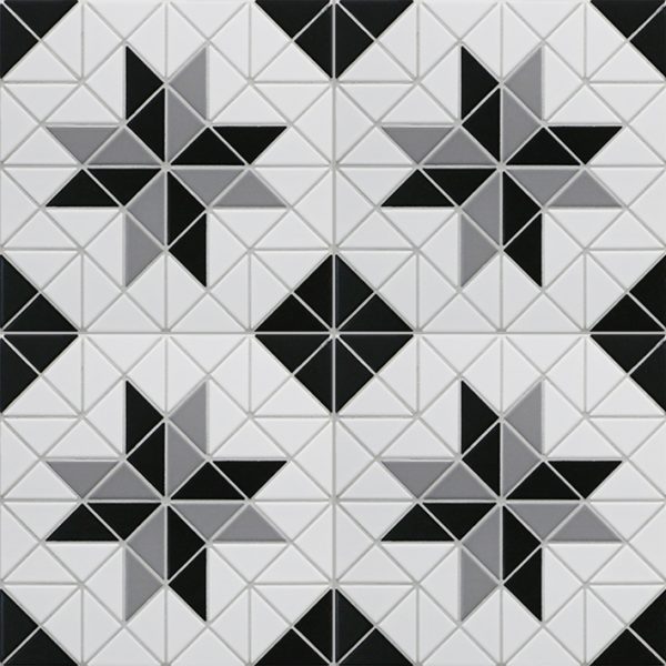 TR2-CL-BL2 triangle mosaic tile design