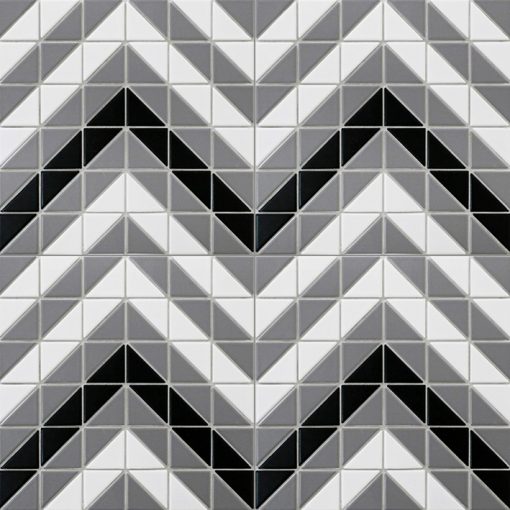 TR2-CL-CV triangle mosaic tile chevron pattern