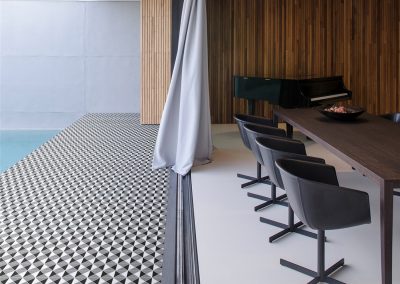 TR2-CL-KS triangle geometric porcelain tile commercial floors