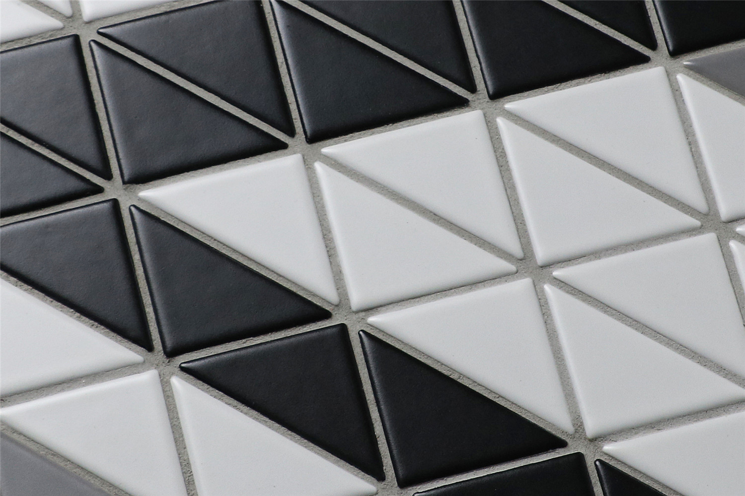 Classic Ribbon 2'' Triangle Geometric Mosaic Tile Designs - ANT TILE ...