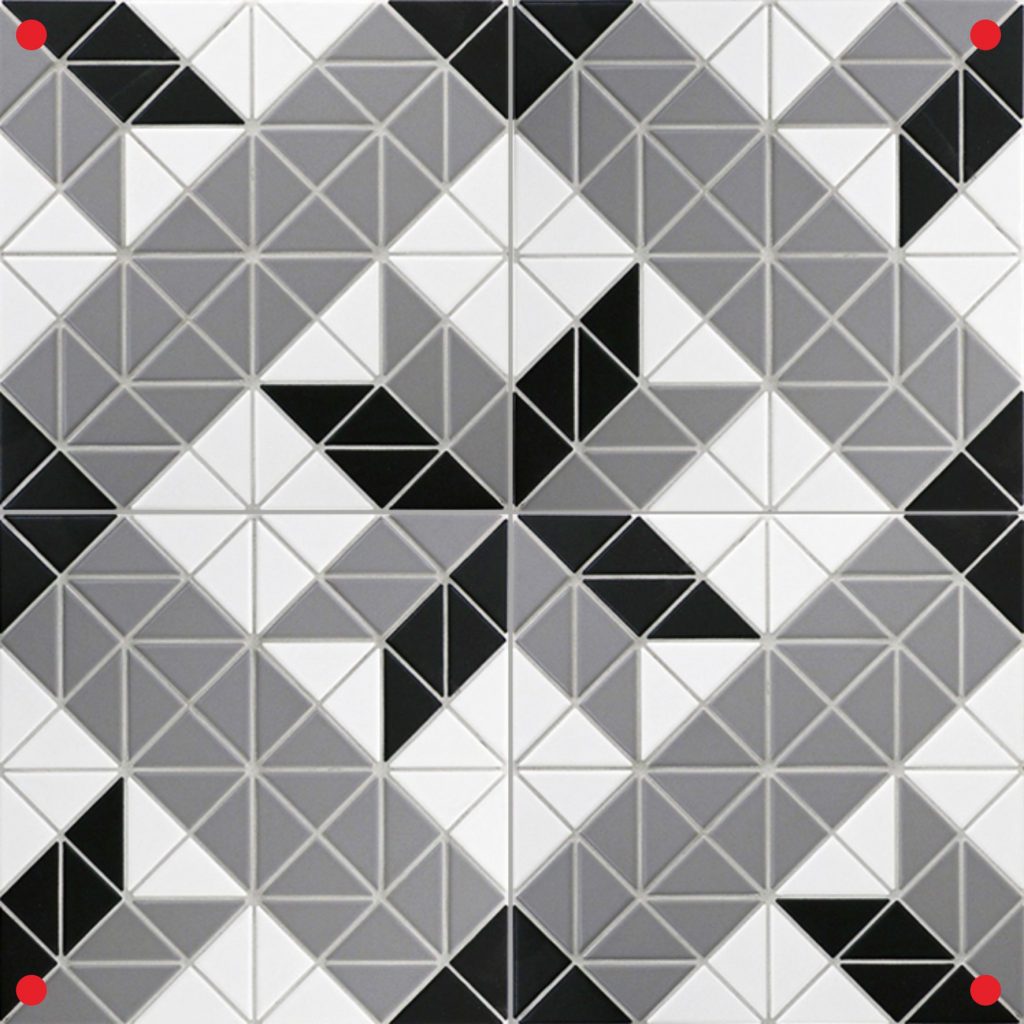 Classic Twist Blossom 2'' Triangle Geometric Tiles Interior ANT TILE