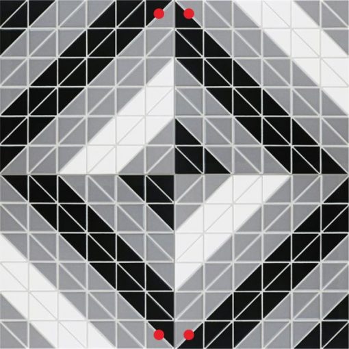 TR2-CL-TSQ geometric tile twist pattern 4 sheets