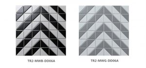 two-color tone chevron tile pattern