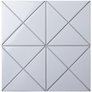 T4-GW-PC_4" Cross Junction Glossy White Geometric Tile For Wall Design