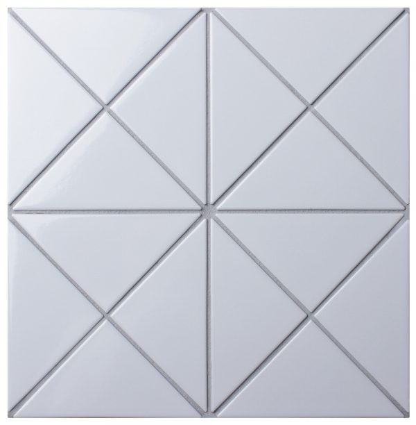 T4-GW-PC_4" Cross Junction Glossy White Geometric Tile For Wall Design