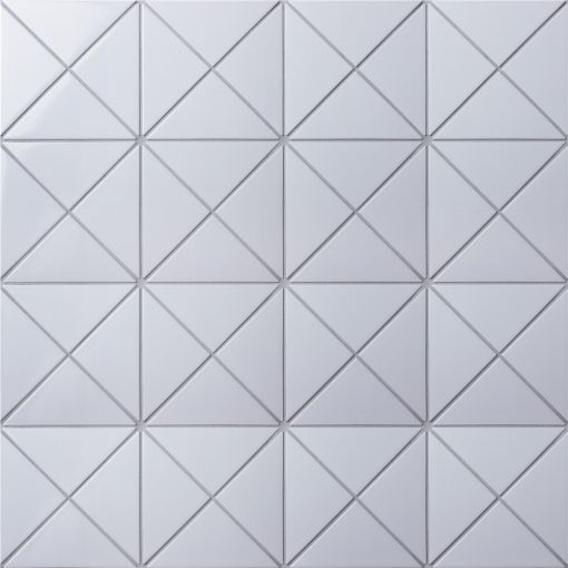T4-GW-PC_4 sheets_4" Cross Junction Glossy White Geometric Tile For Wall Design