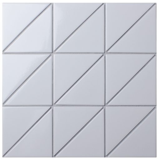 T4-GW-PL_linear 4 inch glossy white geometric tile for wall design
