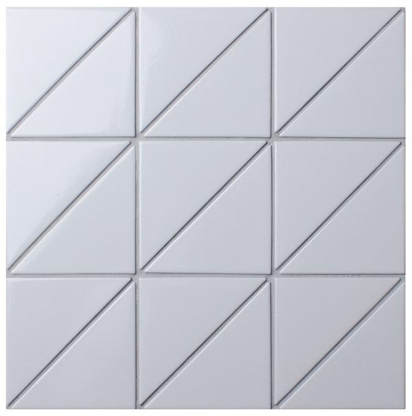 T4-GW-PL_linear 4 inch glossy white geometric tile for wall design
