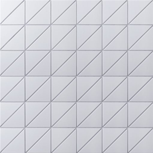 T4-MW-PL_4 sheets_4" Linear Matte White Geometric Tile For Kitchen Island
