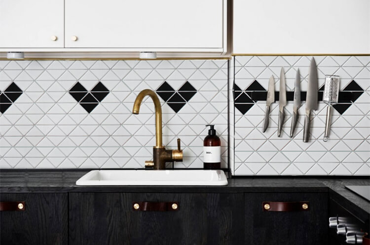 Sweet heart pattern modern kitchen backsplash tiles